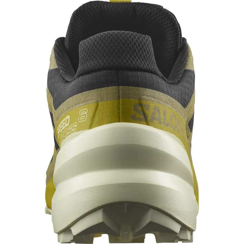 Salomon Speedcross 6 Men's Trail Running Shoe in Black/Cress Green/Transparent Yellow-4